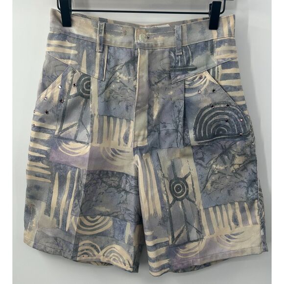 Opal by Lorraine Wardy Pants - Lorraine Wardy Opal Floral Print High Waisted Shorts Women's Sz 10 Southwestern